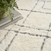 image:imageNourison Home Luxurious Shag Modern amp Contemporary Ivory 4 x 6 Area Rug Easy Clean Non Shedding Bed Room Living Room Dining Room Kitchen 4x6Ivory