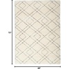 image:imageNourison Home Luxurious Shag Modern amp Contemporary Ivory 4 x 6 Area Rug Easy Clean Non Shedding Bed Room Living Room Dining Room Kitchen 4x6Ivory