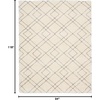 image:imageNourison Home Luxurious Shag Modern amp Contemporary Ivory 4 x 6 Area Rug Easy Clean Non Shedding Bed Room Living Room Dining Room Kitchen 4x6Ivory