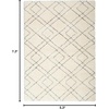 image:imageNourison Home Luxurious Shag Modern amp Contemporary Ivory 4 x 6 Area Rug Easy Clean Non Shedding Bed Room Living Room Dining Room Kitchen 4x6Ivory