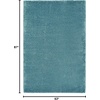 image:imageNourison Home Luxurious Shag Silver 9 x 12 Area Rug  Easy Clean Non Shedding Bed Room Living Room Dining Room Kitchen 9 x 12Aqua