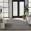 image:imageNourison Home Luxurious Shag Silver 9 x 12 Area Rug  Easy Clean Non Shedding Bed Room Living Room Dining Room Kitchen 9 x 12Grey