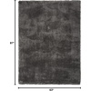 image:imageNourison Home Luxurious Shag Silver 9 x 12 Area Rug  Easy Clean Non Shedding Bed Room Living Room Dining Room Kitchen 9 x 12Grey
