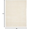 image:imageNourison Home Luxurious Shag Silver 9 x 12 Area Rug  Easy Clean Non Shedding Bed Room Living Room Dining Room Kitchen 9 x 12Ivory