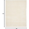 image:imageNourison Home Luxurious Shag Silver 9 x 12 Area Rug  Easy Clean Non Shedding Bed Room Living Room Dining Room Kitchen 9 x 12Ivory