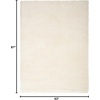 image:imageNourison Home Luxurious Shag Silver 9 x 12 Area Rug  Easy Clean Non Shedding Bed Room Living Room Dining Room Kitchen 9 x 12Ivory