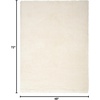image:imageNourison Home Luxurious Shag Silver 9 x 12 Area Rug  Easy Clean Non Shedding Bed Room Living Room Dining Room Kitchen 9 x 12Ivory