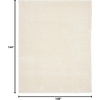 image:imageNourison Home Luxurious Shag Silver 9 x 12 Area Rug  Easy Clean Non Shedding Bed Room Living Room Dining Room Kitchen 9 x 12Ivory