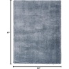 image:imageNourison Home Luxurious Shag Silver 9 x 12 Area Rug  Easy Clean Non Shedding Bed Room Living Room Dining Room Kitchen 9 x 12Light Blue