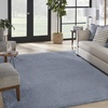 image:imageNourison Home Luxurious Shag Silver 9 x 12 Area Rug  Easy Clean Non Shedding Bed Room Living Room Dining Room Kitchen 9 x 12Light Blue