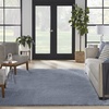 image:imageNourison Home Luxurious Shag Silver 9 x 12 Area Rug  Easy Clean Non Shedding Bed Room Living Room Dining Room Kitchen 9 x 12Light Blue