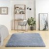 image:imageNourison Home Luxurious Shag Silver 9 x 12 Area Rug  Easy Clean Non Shedding Bed Room Living Room Dining Room Kitchen 9 x 12Light Blue