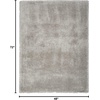 image:imageNourison Home Luxurious Shag Silver 9 x 12 Area Rug  Easy Clean Non Shedding Bed Room Living Room Dining Room Kitchen 9 x 12Silver
