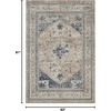 image:imageNourison Home Malta Vintage BeigeBlue 710 x 1010 AreaRug EasyCleaning Non Shedding Bed Room Living Room Dining Room Kitchen 8x11Beige Blue