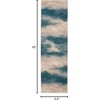 image:imageNourison Home Maxell Flint 53 x 73 Area Rug  Easy Clean Non Shedding Bed Room Living Room Dining Room Kitchen 5 x 7IvoryTeal