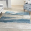 image:imageNourison Home Maxell Flint 53 x 73 Area Rug  Easy Clean Non Shedding Bed Room Living Room Dining Room Kitchen 5 x 7IvoryTeal