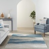 image:imageNourison Home Maxell Flint 53 x 73 Area Rug  Easy Clean Non Shedding Bed Room Living Room Dining Room Kitchen 5 x 7IvoryTeal