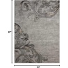image:imageNourison Home Maxell Graphite 22 x 76 Area Rug  Easy Clean Non Shedding Bed Room Living Room Dining Room Kitchen 8 RunnerGraphite