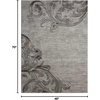 image:imageNourison Home Maxell Graphite 22 x 76 Area Rug  Easy Clean Non Shedding Bed Room Living Room Dining Room Kitchen 8 RunnerGraphite