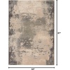 image:imageNourison Home Maxell IvoryTeal 22 x 76 Area Rug  Easy Clean Non Shedding Bed Room Living Room Dining Room Kitchen 8 RunnerIvoryGrey