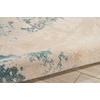image:imageNourison Home Maxell IvoryTeal 22 x 76 Area Rug  Easy Clean Non Shedding Bed Room Living Room Dining Room Kitchen 8 RunnerIvoryTeal