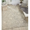 image:imageNourison Home Modern Deco Grey Ivory 39 x 59 Area Rug  Easy Clean Non Shedding Bed Room Living Room Dining Room Kitchen 4 x 6GreyIvory