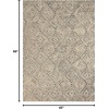 image:imageNourison Home Modern Deco Grey Ivory 39 x 59 Area Rug  Easy Clean Non Shedding Bed Room Living Room Dining Room Kitchen 4 x 6GreyIvory