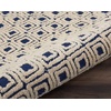 image:imageNourison Home Modern Deco Grey Ivory 39 x 59 Area Rug  Easy Clean Non Shedding Bed Room Living Room Dining Room Kitchen 4 x 6NavyIvory