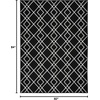 image:imageNourison Home Modern Lines Modern Geometric Denim 5 x 7 Area Rug Easy Clean Non Shedding Bed Room Living Room Dining Room Kitchen 5x7Black