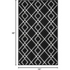 image:imageNourison Home Modern Lines Modern Geometric Denim 5 x 7 Area Rug Easy Clean Non Shedding Bed Room Living Room Dining Room Kitchen 5x7Black