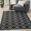 image:imageNourison Home Modern Lines Modern Geometric Denim 5 x 7 Area Rug Easy Clean Non Shedding Bed Room Living Room Dining Room Kitchen 5x7Black