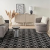 image:imageNourison Home Modern Lines Modern Geometric Denim 5 x 7 Area Rug Easy Clean Non Shedding Bed Room Living Room Dining Room Kitchen 5x7Black