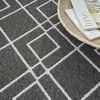 image:imageNourison Home Modern Lines Modern Geometric Denim 5 x 7 Area Rug Easy Clean Non Shedding Bed Room Living Room Dining Room Kitchen 5x7Charcoal