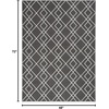 image:imageNourison Home Modern Lines Modern Geometric Denim 5 x 7 Area Rug Easy Clean Non Shedding Bed Room Living Room Dining Room Kitchen 5x7Charcoal