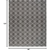 image:imageNourison Home Modern Lines Modern Geometric Denim 5 x 7 Area Rug Easy Clean Non Shedding Bed Room Living Room Dining Room Kitchen 5x7Charcoal