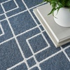image:imageNourison Home Modern Lines Modern Geometric Denim 5 x 7 Area Rug Easy Clean Non Shedding Bed Room Living Room Dining Room Kitchen 5x7Denim