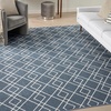 image:imageNourison Home Modern Lines Modern Geometric Denim 5 x 7 Area Rug Easy Clean Non Shedding Bed Room Living Room Dining Room Kitchen 5x7Denim