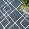 image:imageNourison Home Modern Lines Modern Geometric Denim 5 x 7 Area Rug Easy Clean Non Shedding Bed Room Living Room Dining Room Kitchen 5x7Denim