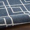 image:imageNourison Home Modern Lines Modern Geometric Denim 5 x 7 Area Rug Easy Clean Non Shedding Bed Room Living Room Dining Room Kitchen 5x7Denim