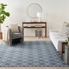 image:imageNourison Home Modern Lines Modern Geometric Denim 5 x 7 Area Rug Easy Clean Non Shedding Bed Room Living Room Dining Room Kitchen 5x7Denim