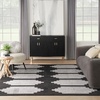 image:imageNourison Home Modern Passion Ivory Grey 6 x 9 Area Rug  Easy Clean Non Shedding Bed Room Living Room Dining Room Kitchen 6 x 9BlackGrey