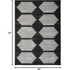 image:imageNourison Home Modern Passion Ivory Grey 6 x 9 Area Rug  Easy Clean Non Shedding Bed Room Living Room Dining Room Kitchen 6 x 9BlackGrey
