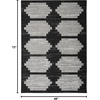 image:imageNourison Home Modern Passion Ivory Grey 6 x 9 Area Rug  Easy Clean Non Shedding Bed Room Living Room Dining Room Kitchen 6 x 9BlackGrey