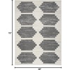 image:imageNourison Home Modern Passion Ivory Grey 6 x 9 Area Rug  Easy Clean Non Shedding Bed Room Living Room Dining Room Kitchen 6 x 9IvoryGrey