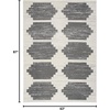 image:imageNourison Home Modern Passion Ivory Grey 6 x 9 Area Rug  Easy Clean Non Shedding Bed Room Living Room Dining Room Kitchen 6 x 9IvoryGrey