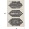 image:imageNourison Home Modern Passion Ivory Grey 6 x 9 Area Rug  Easy Clean Non Shedding Bed Room Living Room Dining Room Kitchen 6 x 9IvoryGrey