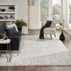 image:imageNourison Home Modern Shag Grey Ivory 53 x 7 Area Rug  Easy Clean Non Shedding Bed Room Living Room Dining Room Kitchen 5 x 7Grey Ivory