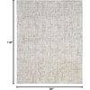 image:imageNourison Home Modern Shag Grey Ivory 53 x 7 Area Rug  Easy Clean Non Shedding Bed Room Living Room Dining Room Kitchen 5 x 7Ivory Grey