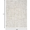image:imageNourison Home Modern Shag Grey Ivory 53 x 7 Area Rug  Easy Clean Non Shedding Bed Room Living Room Dining Room Kitchen 5 x 7Ivory Grey