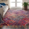 image:imageNourison Home Moroccan Casbah Red Multicolor 710 x 106 Area Rug  Easy Clean Non Shedding Bed Room Living Room Dining Room Kitchen 8 x 11710 x 106 Rectangular